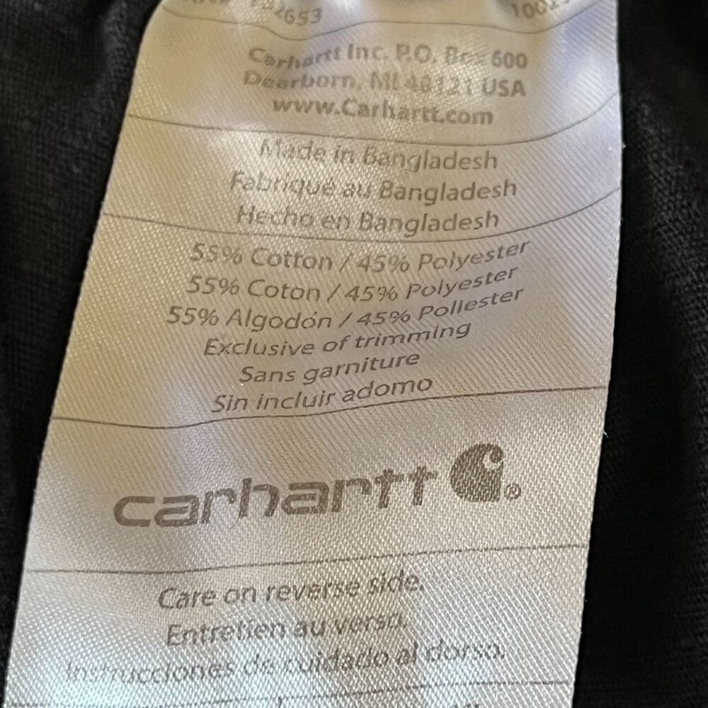 Carhartt  Men's Black Cargo Medical Scrubs - Picture 9 of 12